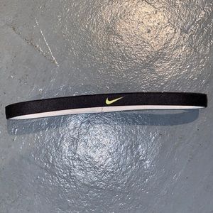 Nike Black & Green Thin Headband
